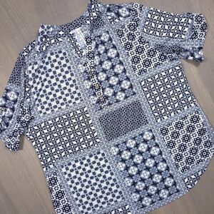 Perception Patchwork Blouse  **2XL**